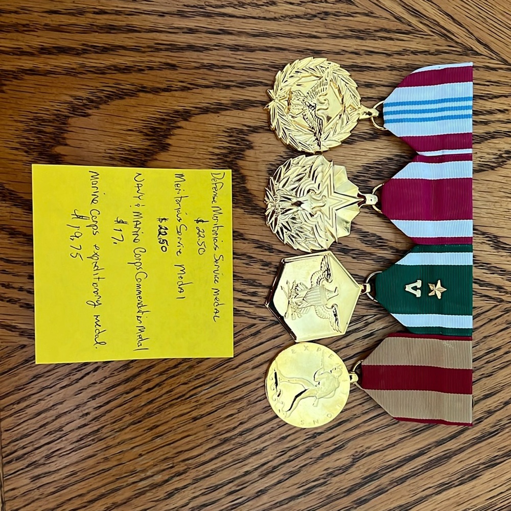 United States Marine Corps / Naval. Anodized Medals
